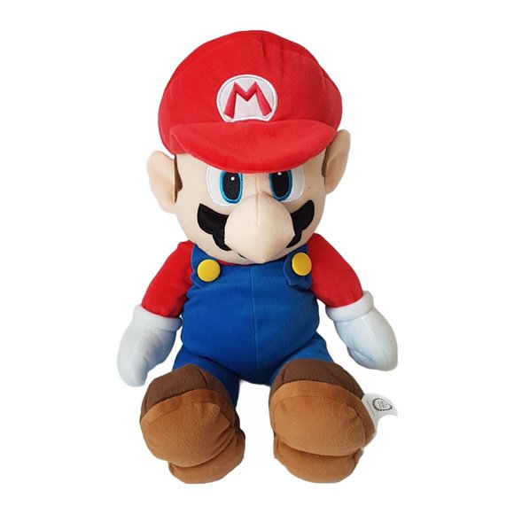 Vintage NINTENDO 2015 Super Mario Plush Toy & 2017 Super Mario Odyssey Cappy Hat - Picture 2 of 16